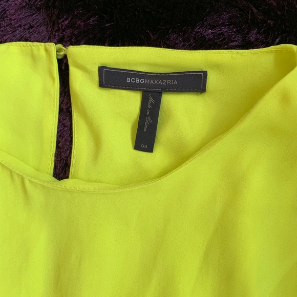 Neon/lime green BCBGMaxAria dress‼️ - Picture 2 of 3
